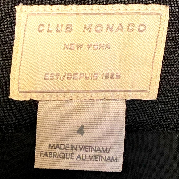NWOT - Club Monaco Manhattan Tex Skirt - Black - Size 4 - Picture 2 of 3